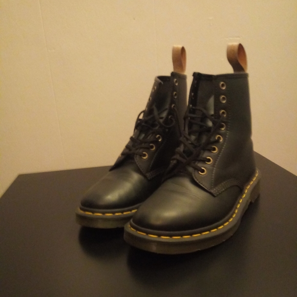 Dr. Martens Shoes - Black vegan leather Dr. Martens, womens 9